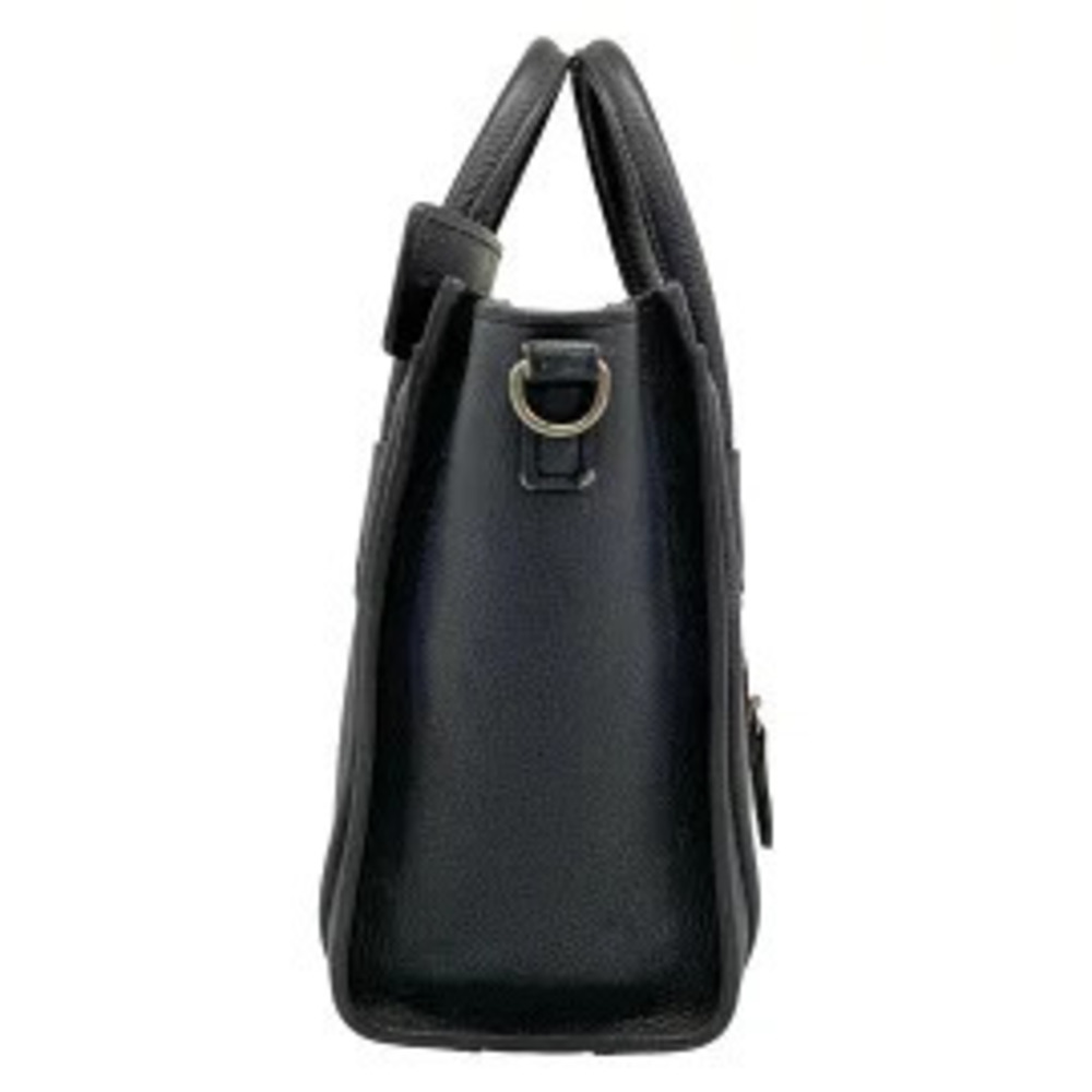 Celine Luggage Shopper Handbag Dark Navy Blue Leather